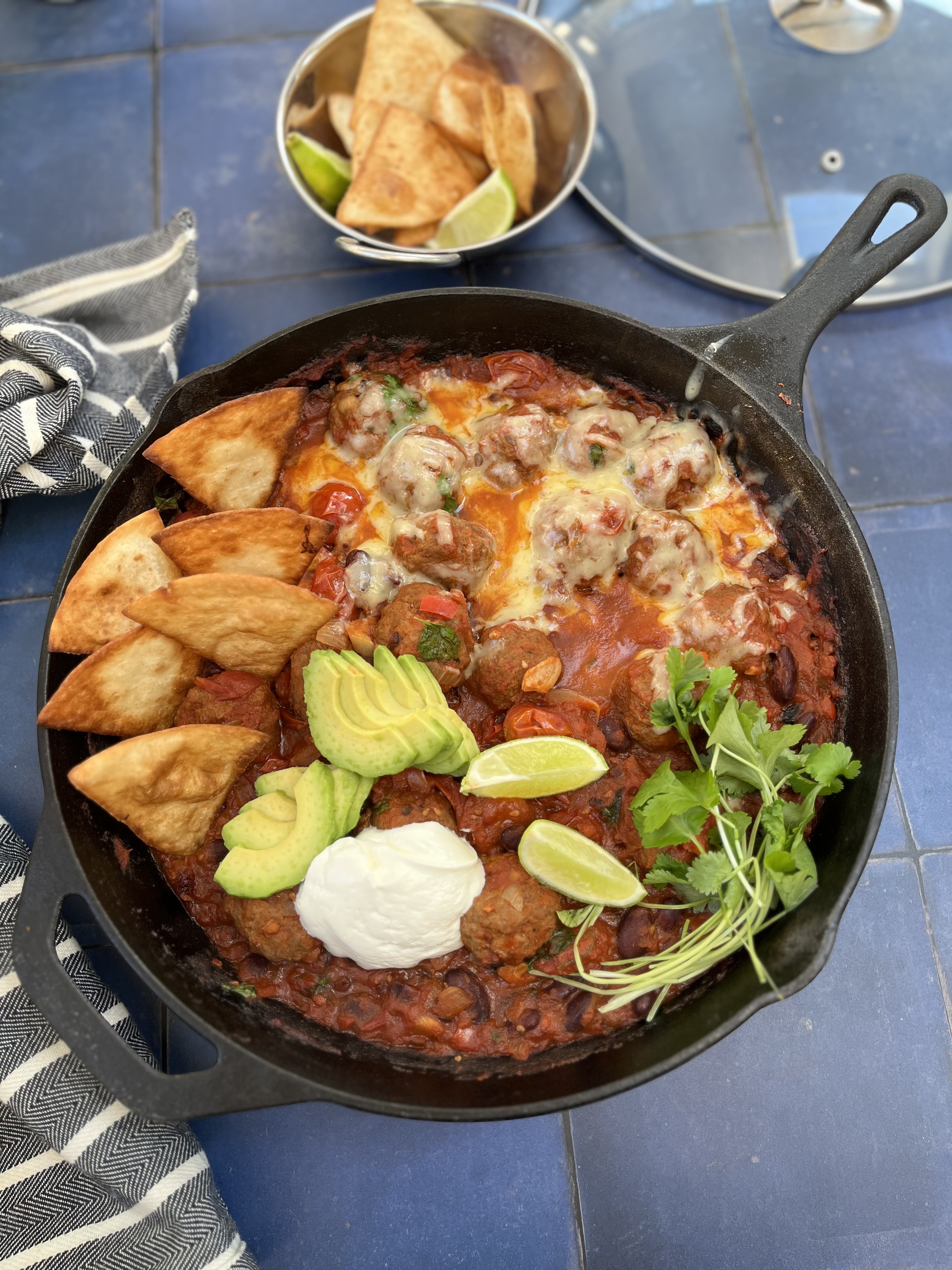 One Pan Mexican Meatballs 